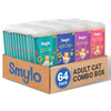 Smylo Adult Variety Combo, Tuna, Chicken & Mackerel, Fresh & No-Preservative Wet Cat Food Cats-Wet Food Smylo 64x70g