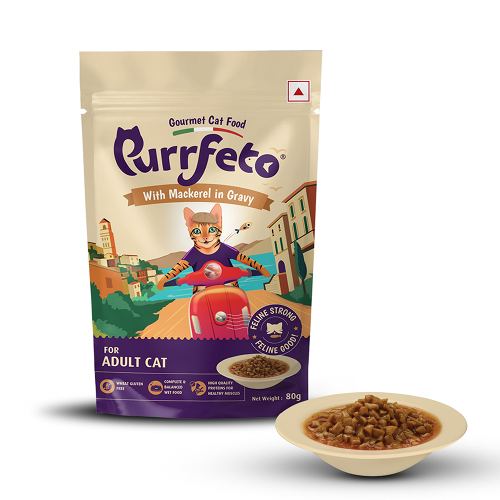 Purrfeto Mackerel in Gravy Adult Cat Wet Food Cats-Wet Food Purrfeto