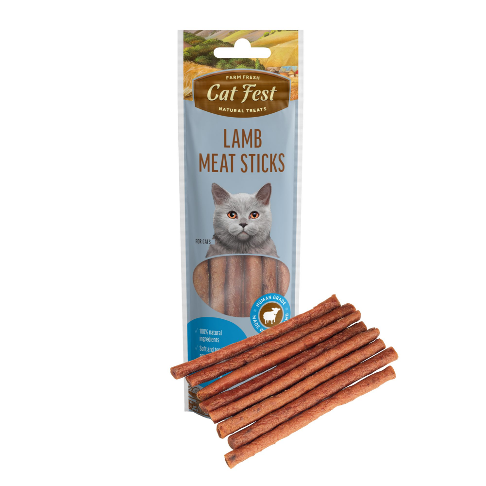 Catfest Lamb Meat Sticks Cat Treats Cats-Treats & Others Petfest 45g