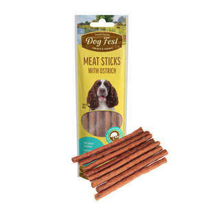 Dogfest Ostrich Meat Sticks Dog Treats