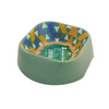 Healing Leaf Eco Friendly Cartoon Bamboo Bowl for Dogs and Cats (Green) Both-Bowls & Feeders Healing Leaf L