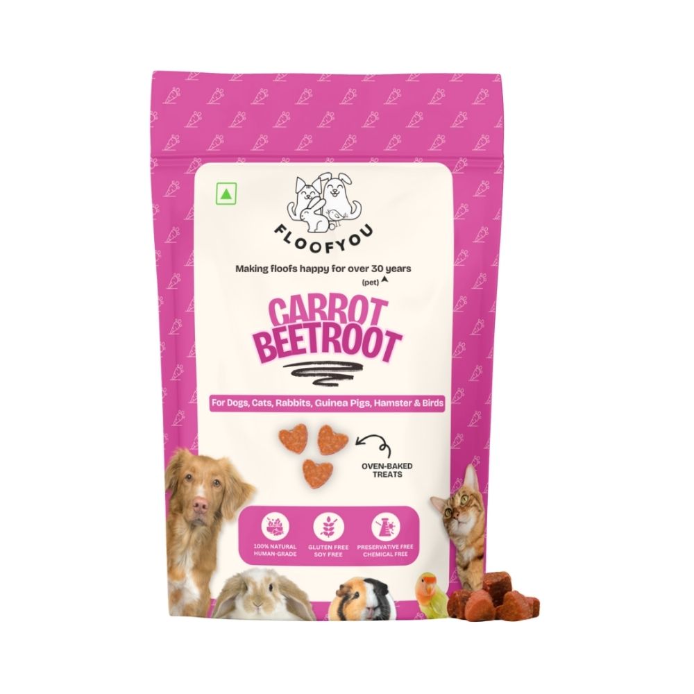 FloofYou Oven Baked Carrot Beetroot Rabbit Treats Rabbits FloofYou 120g
