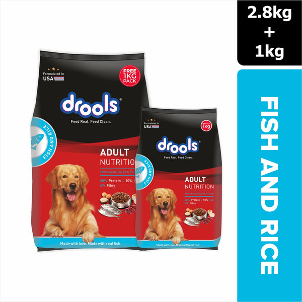 Drools Fish and Rice Adult Dog Dry Food