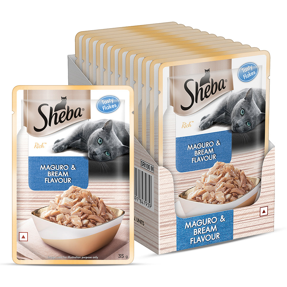 Sheba Maguro & Bream Fish Mix Premium Cat Wet Food