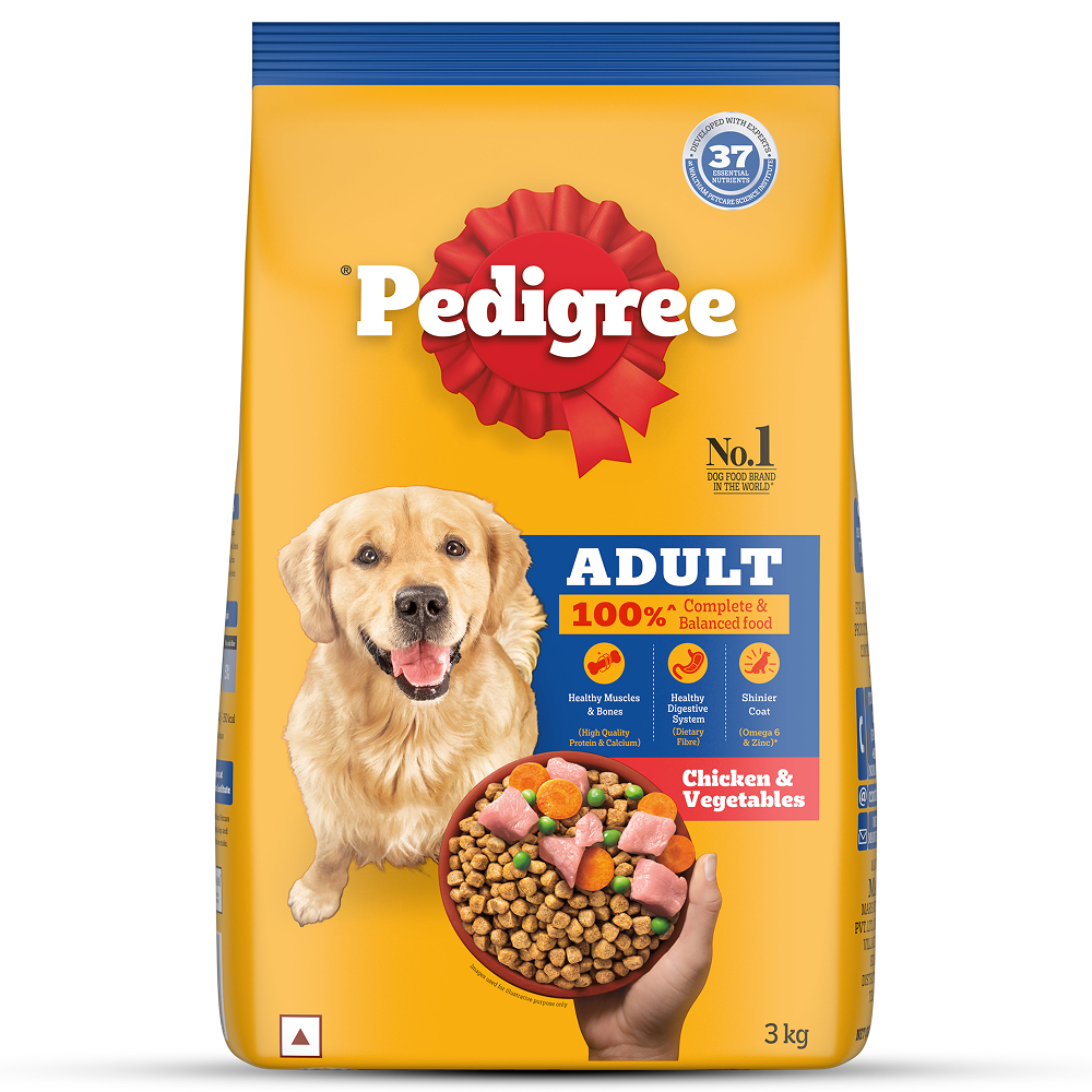 Pedigree Chicken and Vegetables Adult Dog Dry Food