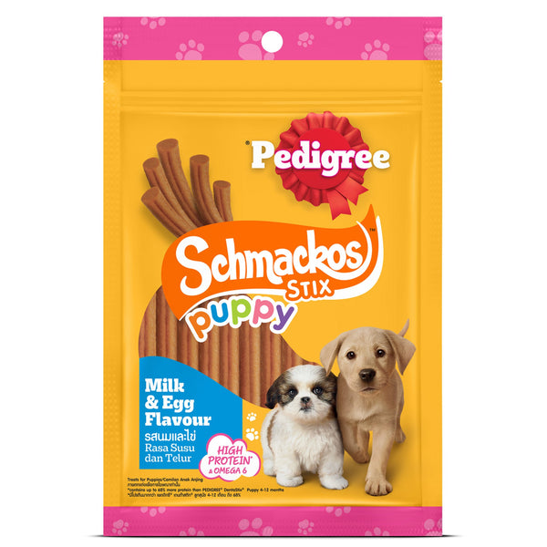Pedigree Schmackos Stix Milk & Egg Flavour Puppy Dog Treat