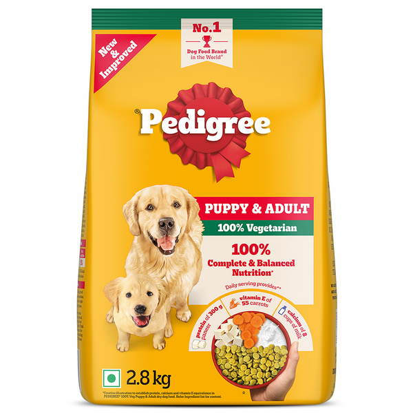 Pedigree 100% Vegetarian Puppy and Adult Veg Dog Dry Food