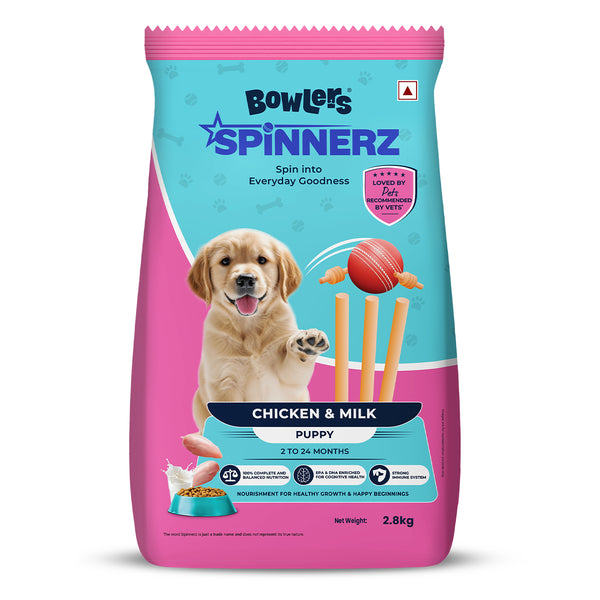Bowlers Spinnerz Chicken & Milk Puppy Dog Dry Food