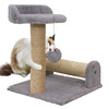 Furrlovers Soft Fur & Dual Jute Rope Scratching Post Tree for Cats (Grey) Cats-Toys Furrlovers Dropship