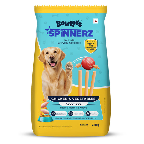 Bowlers Spinnerz Chicken & Vegetables Adult Dog Dry Food