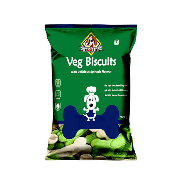 Nootie Spinach & Cheese Flavour Veg Biscuits Adult Dog Treats