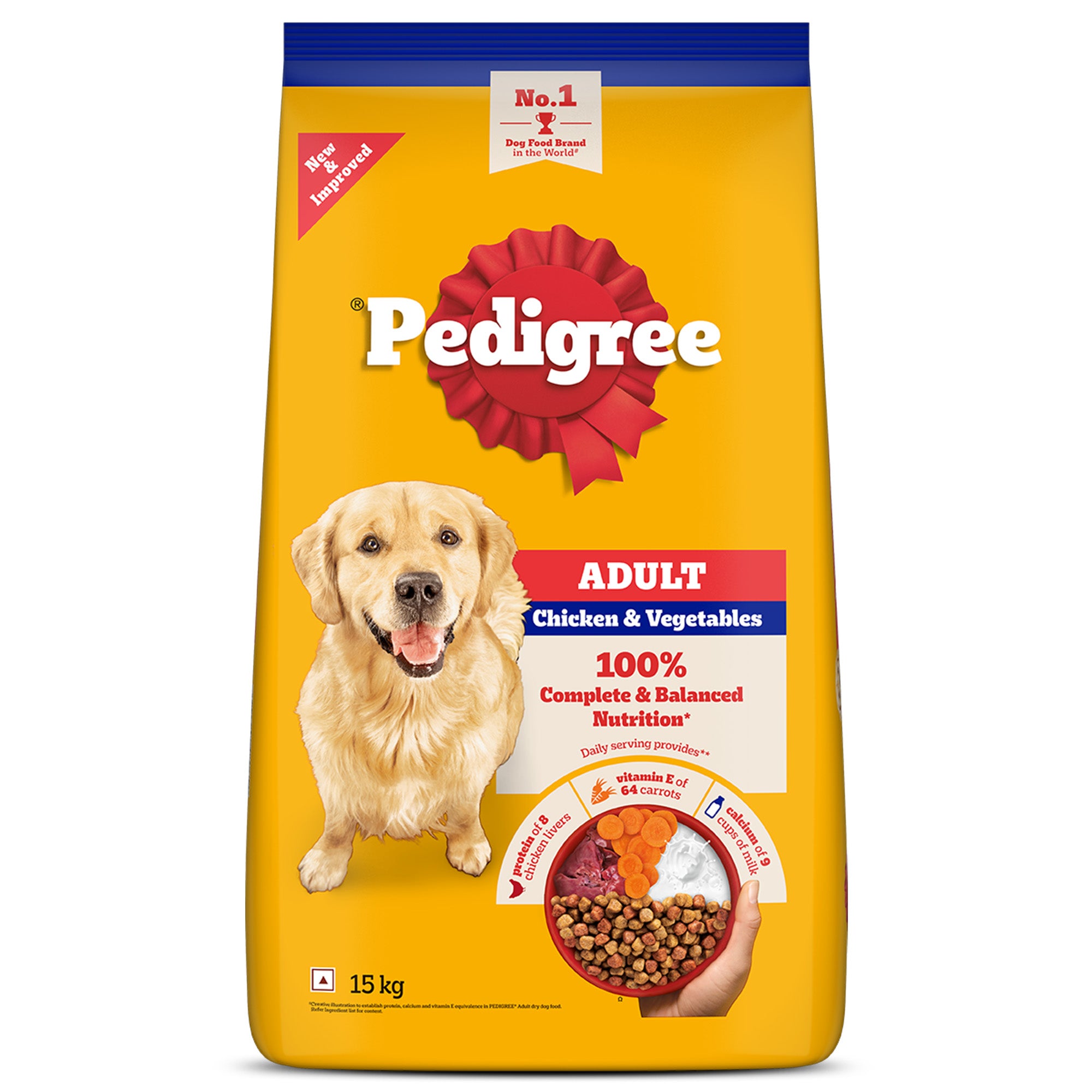 Pedigree Chicken and Vegetables Adult Dog Dry Food Dogs- Dry Food Pedigree