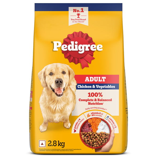 Pedigree Chicken and Vegetables Adult Dog Dry Food