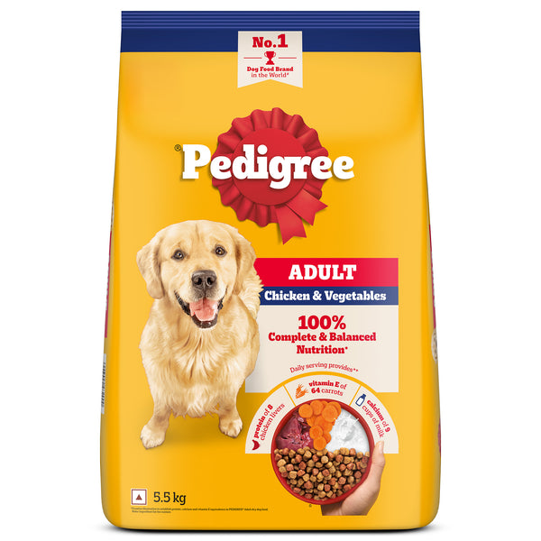 Pedigree Chicken and Vegetables Adult Dog Dry Food