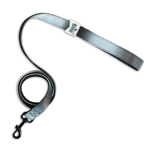 Basil Padded Leash for Dogs (Black/Gray)