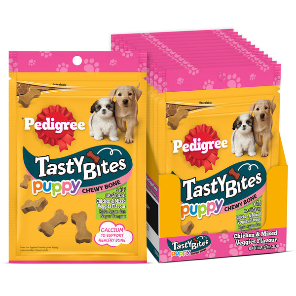 Pedigree Tasty Bites Chicken & Mixed Veggies Flavour Puppy Chewy Treats