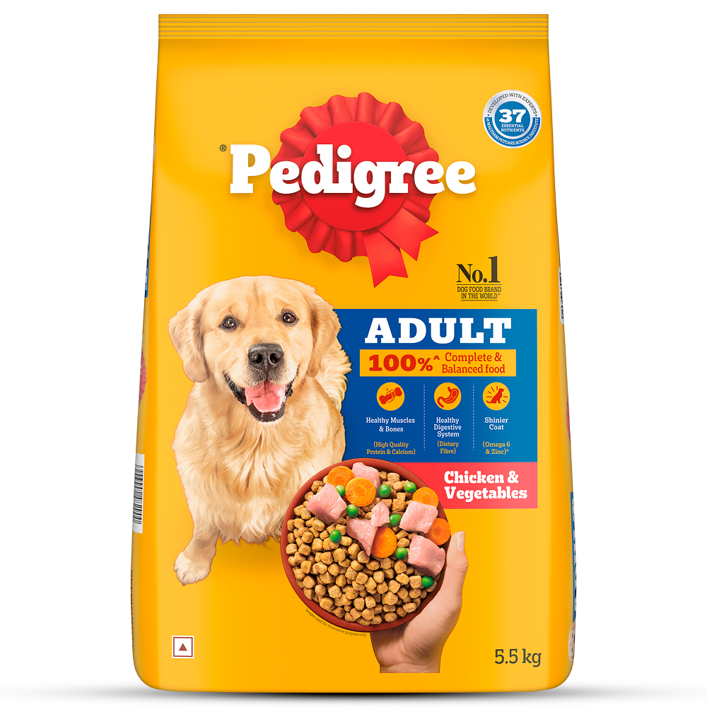 Pedigree Chicken and Vegetables Adult Dog Dry Food