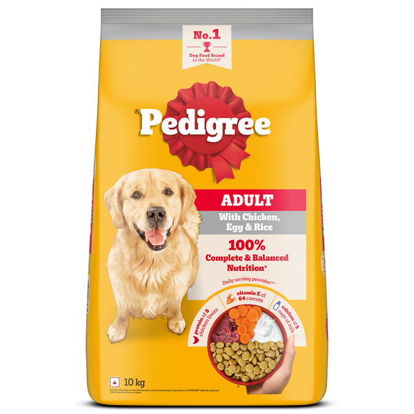 Pedigree Chicken, Egg and Rice Adult Dog Dry Food