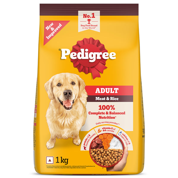 Pedigree Meat & Rice Adult Dog Dry Food