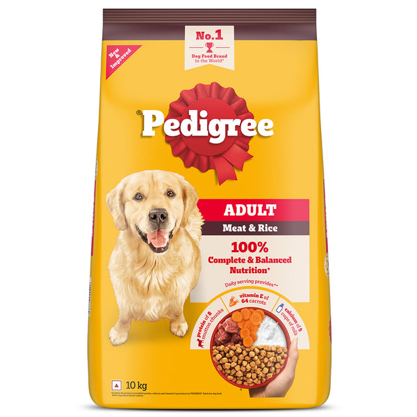 Pedigree Meat & Rice Adult Dog Dry Food