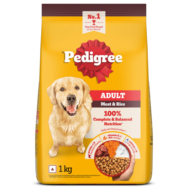 Pedigree Meat & Rice Adult Dog Dry Food