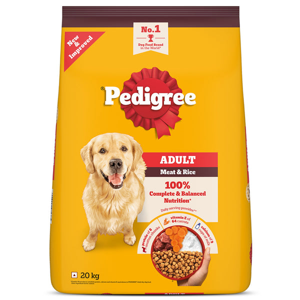 Pedigree Meat & Rice Adult Dog Dry Food