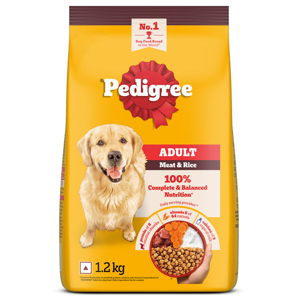 Pedigree Meat & Rice Adult Dog Dry Food