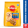 Pedigree Chicken and Vegetables Adult Dry Dog Food Dogs- Dry Food Pedigree 20kg