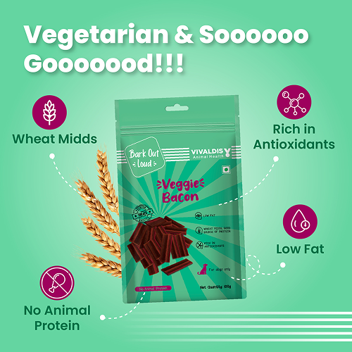 Bark Out Loud by Vivalidis Veggie Bacon Vegan Spanish Dog Treats