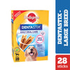 Pedigree Dentastix Oral Care for Adult (Large Breed of 25 kg+) Dog Treats Dog Treats + Others Pedigree 1.08kg (28pcs-Monthly Pack)