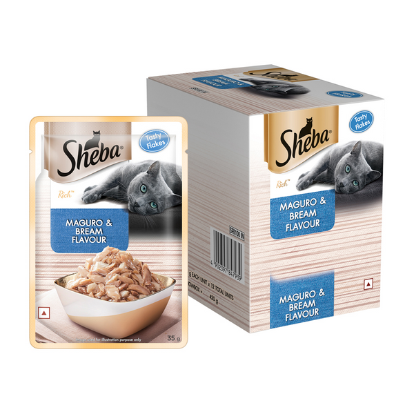 Sheba Maguro & Bream Fish Mix Premium Cat Wet Food