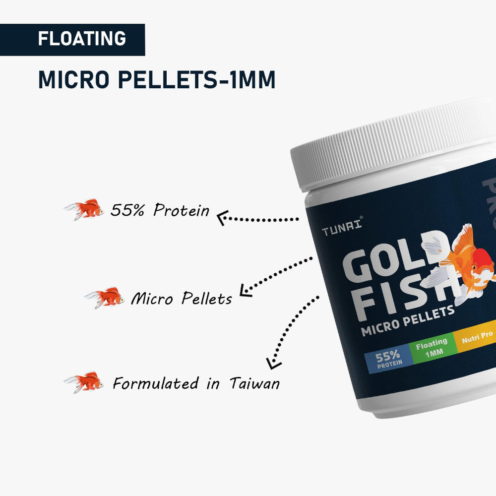 Tunai Protein Rich Premium Gold Fish Dry Food Fish Tunai