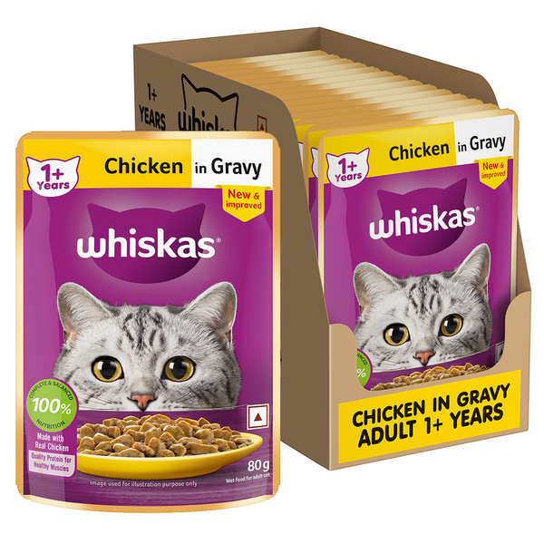 Whiskas Chicken in Gravy Adult Cat Wet Food