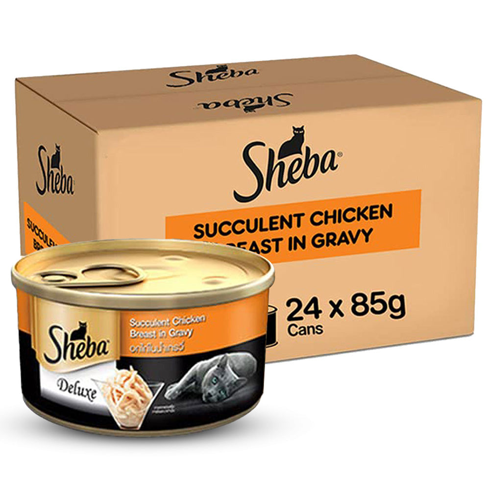 Sheba Complete Nutrition Succulent Chicken Breast In Gravy Cat Wet Food Cats-Wet Food Sheba 24x85g