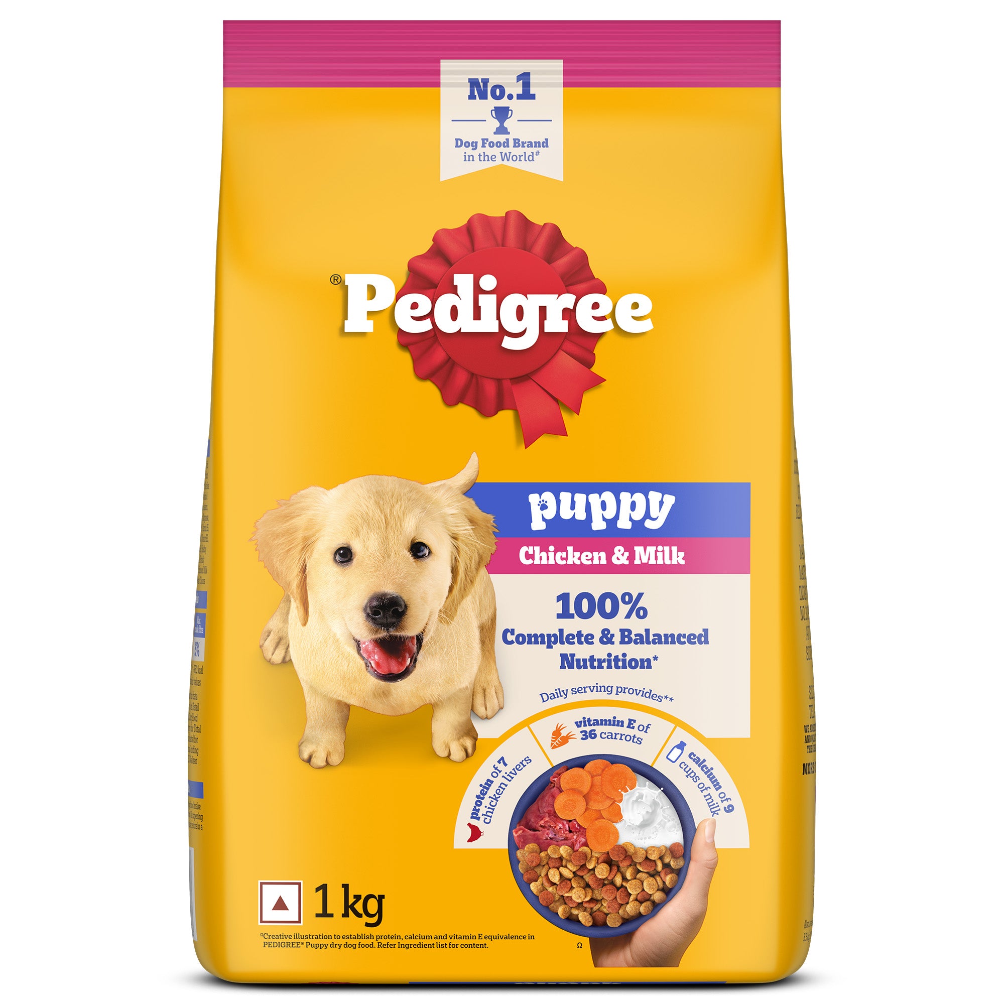 Pedigree Chicken and Milk Puppy Dog Dry Food Dogs- Dry Food Pedigree