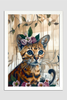 EverythingBoho The Boho Cat Wall Art (White) Pet Parent-Gifting & Merch EverythingBoho Dropship A3 Frame poster