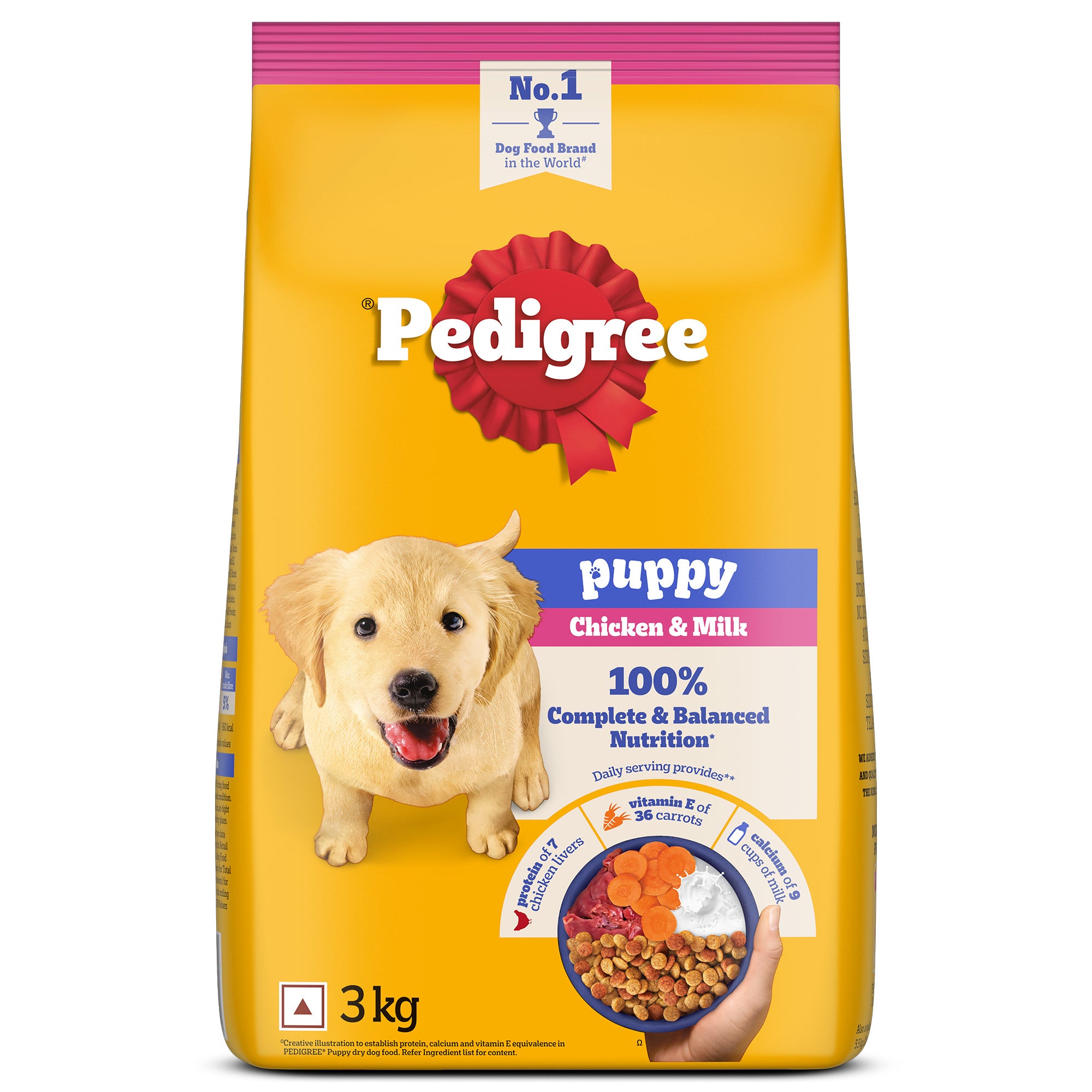 Pedigree Chicken and Milk Puppy Dog Dry Food Dogs- Dry Food Pedigree