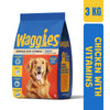Waggies Chicken with Vitamins All Breed Adult Dog Dry Food Dogs- Dry Food Waggies 3kg