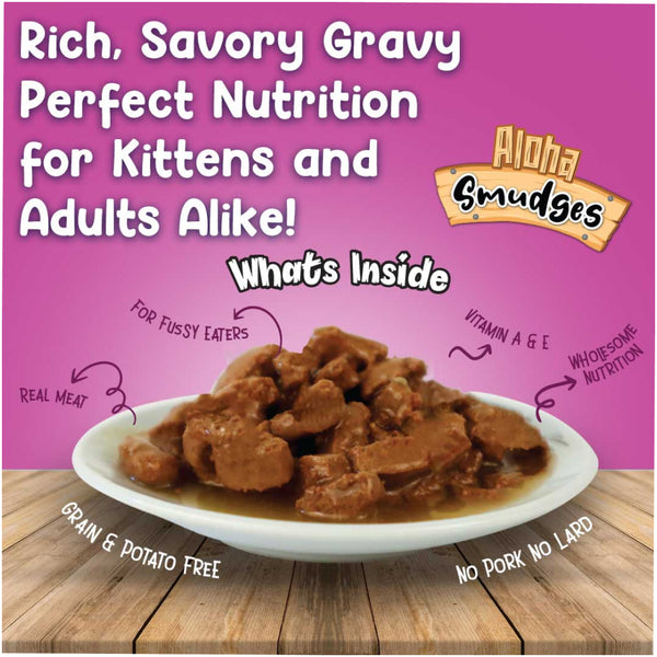 Aloha Smudges Chicken in Gravy Adult Cat Wet Food