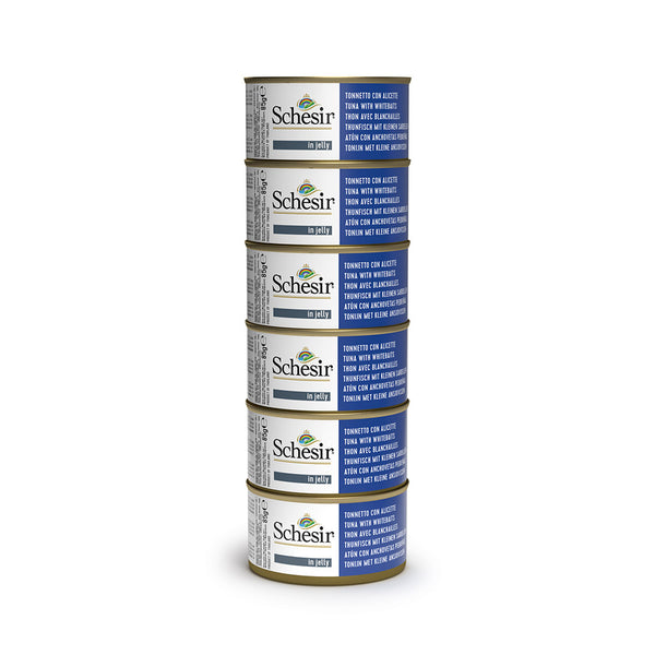 Schesir Tuna In Jelly with Whitebaits Adult Cat Wet Food