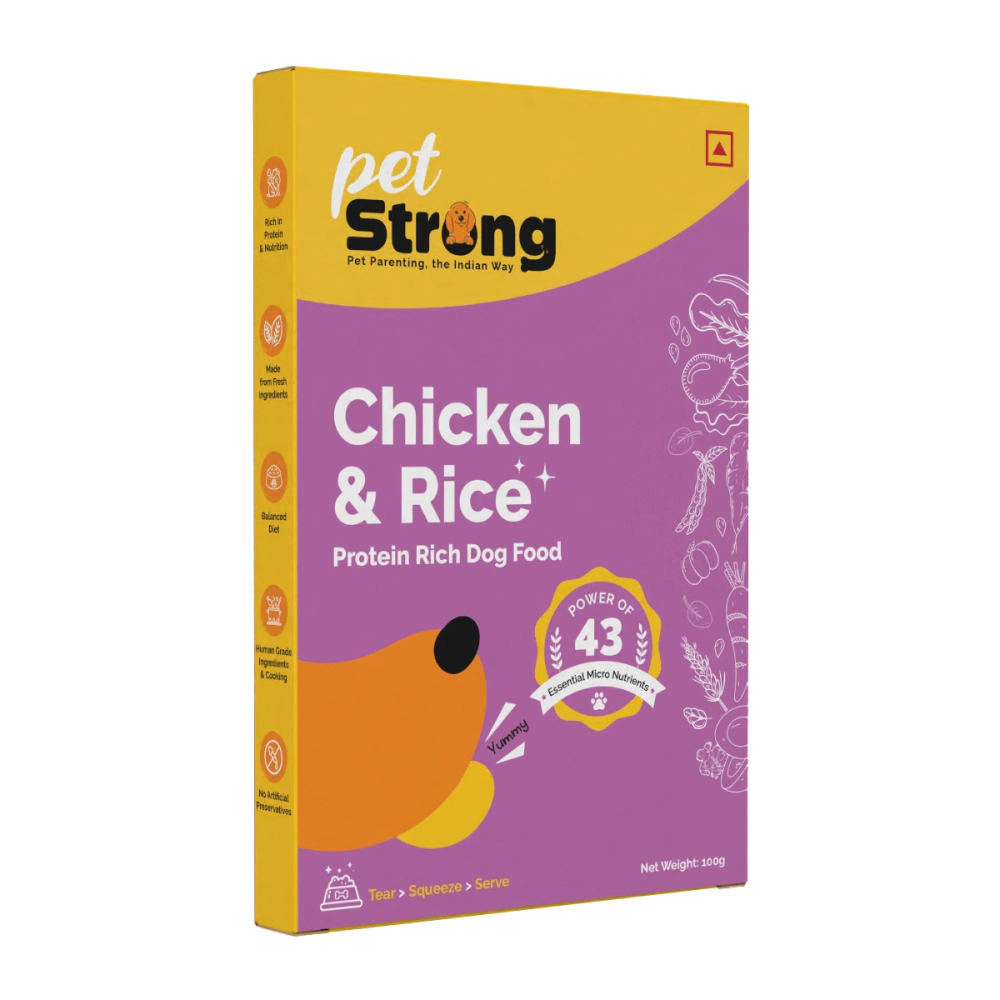 PetStrong Chicken and Rice & Lamb and Rice Fresh Food for Dogs Combo Dogs-Wet Food PetStrong