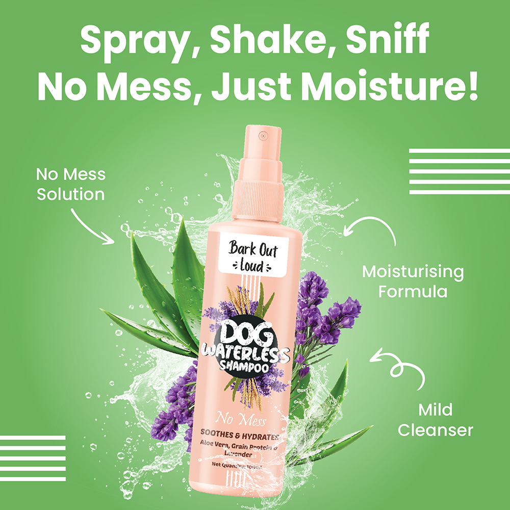 Bark Out Loud No Mess Waterless Dry Shampoo for Dogs Both-Grooming Supplies Bark Out Loud