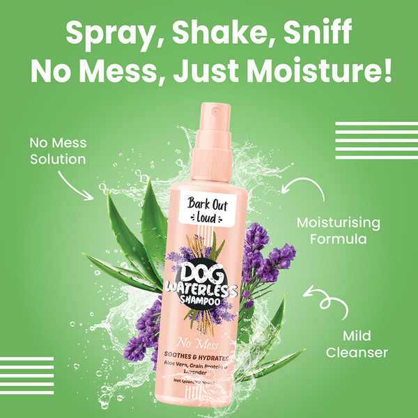 Bark Out Loud No Mess Waterless Shampoo for Dogs