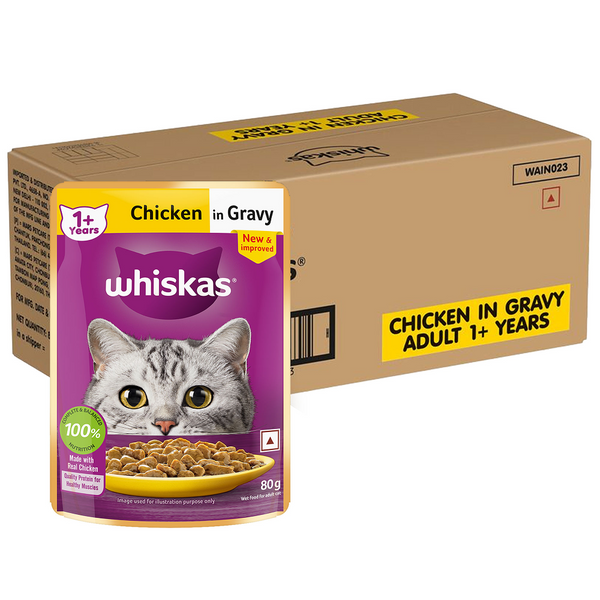Whiskas Chicken in Gravy Adult Cat Wet Food