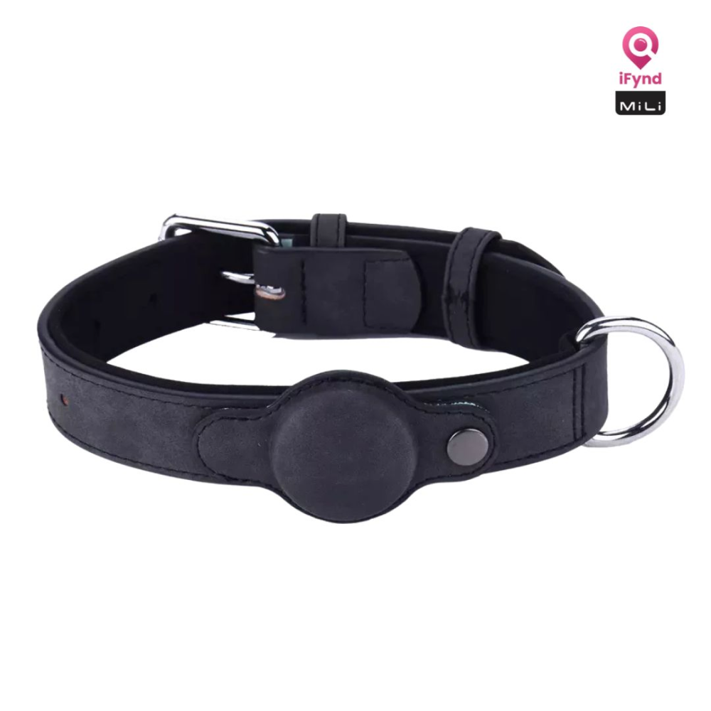 Mitag Anti Loss Device with Collar for Small Dogs (Black)