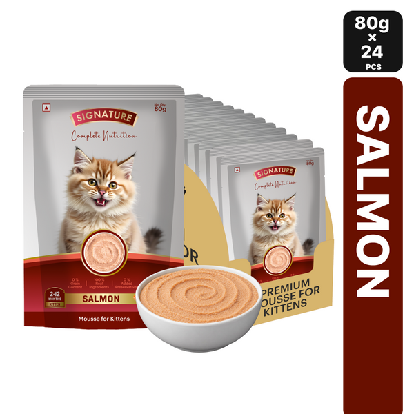 Signature Grain Zero Salmon Mousse Kitten Cat Wet Food