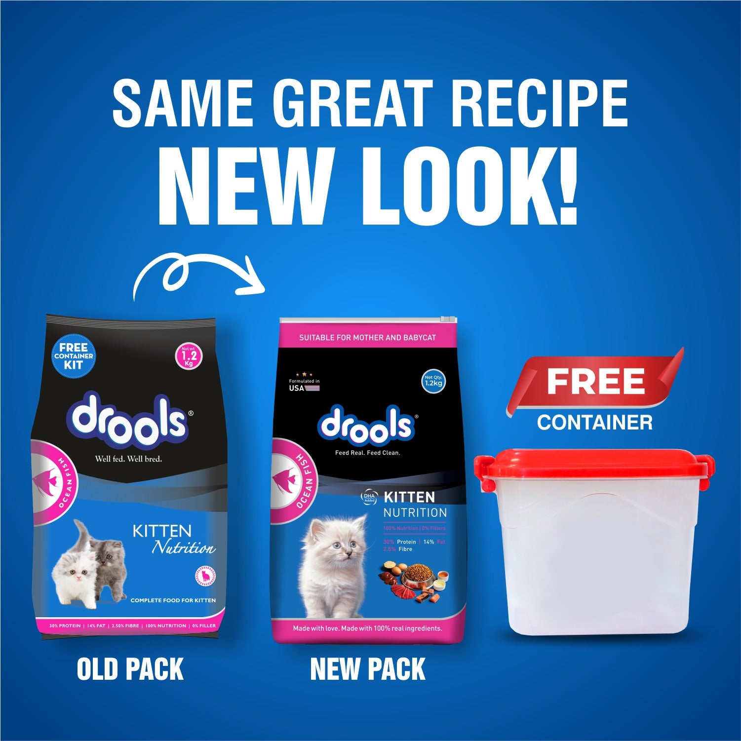 Drools Ocean Fish Kitten Cat Dry Food Cats- Dry food Drools