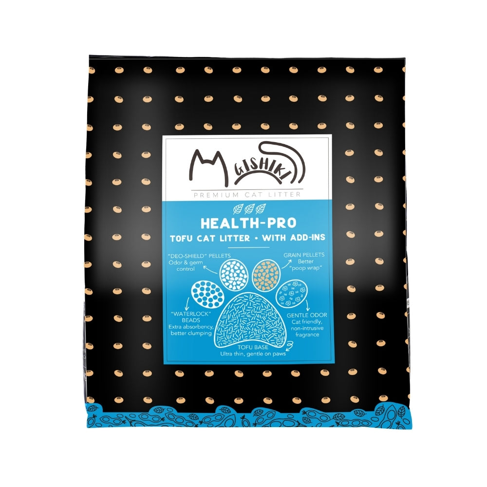 Gishiki Health Pro Premium Tofu Unscented Cat Litter with Add Ins Cats-Litter Gishiki 2.5kg (6L)