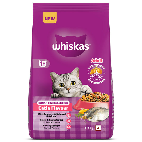 Whiskas Catla Fish Flavour Adult Cat Dry Food