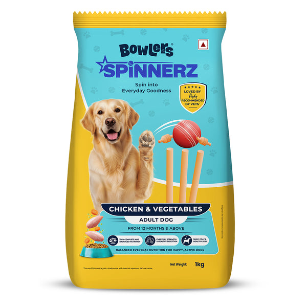 Bowlers Spinnerz Chicken & Vegetables Adult Dog Dry Food